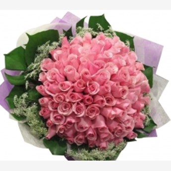 Splendid 60 Pink Roses Bouquet
