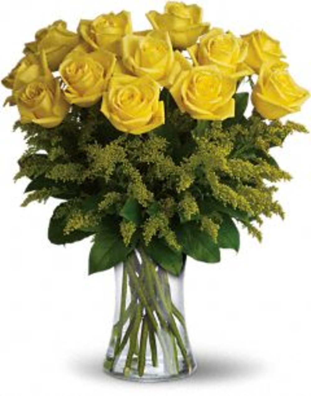 Vase with Yellow Roses.