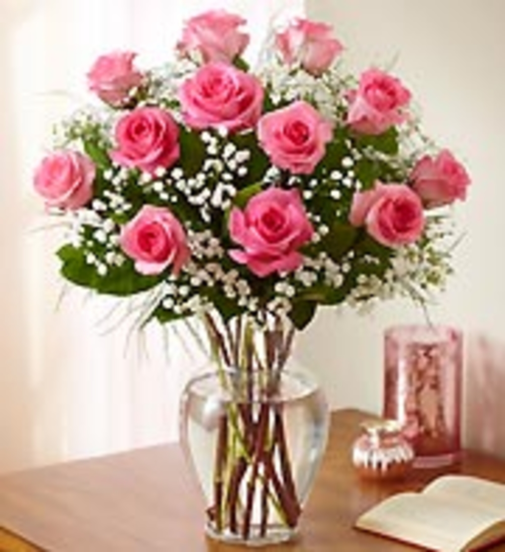 Premium Long Stem Pink Roses