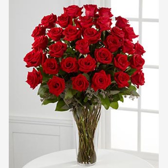 60 Red Roses Romantic Bunch