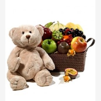 Fruit Basket with Teddy