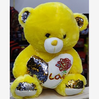 (40cm) Beautiful Light Yellow Teddy With Heart