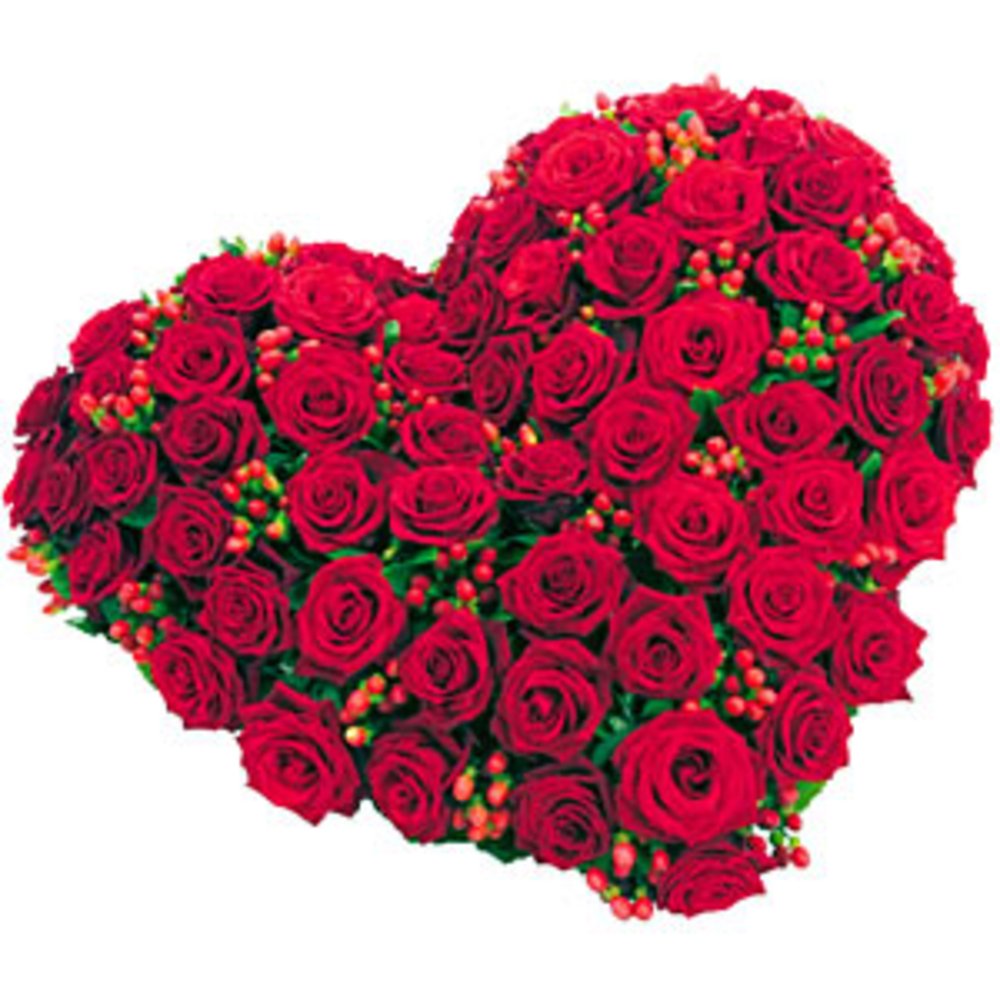 Spectacular Heart Shape Rose Arrangement