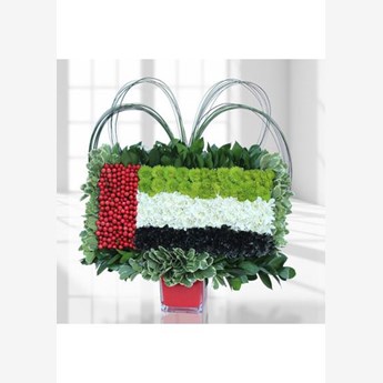 Mesmerizing floral flag arrangements